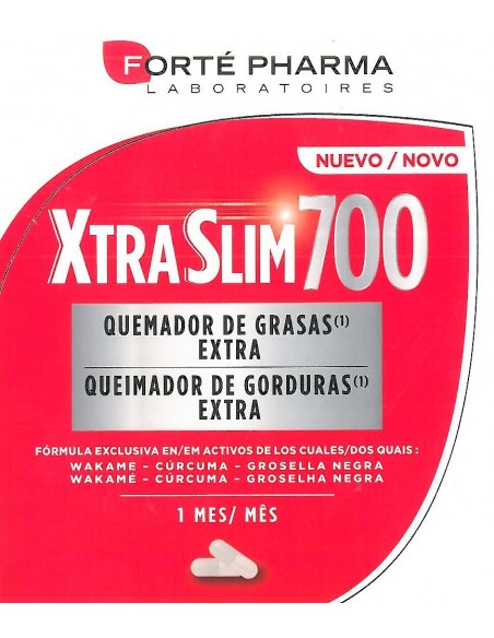 FORTE PHARMA XTRASLIM 700 QUEMADOR DE GRASAS 120 CAPSULAS