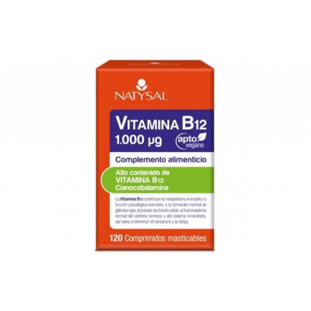 VITAMINA B12 1000 µg. 120 COMPRIMIDOS APTOS PARA VEGANOS