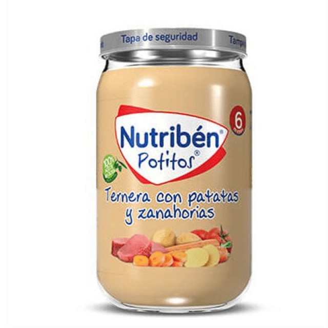 Nutriben Potito Ternera Con Patatas y Zanahoria 235 gr.