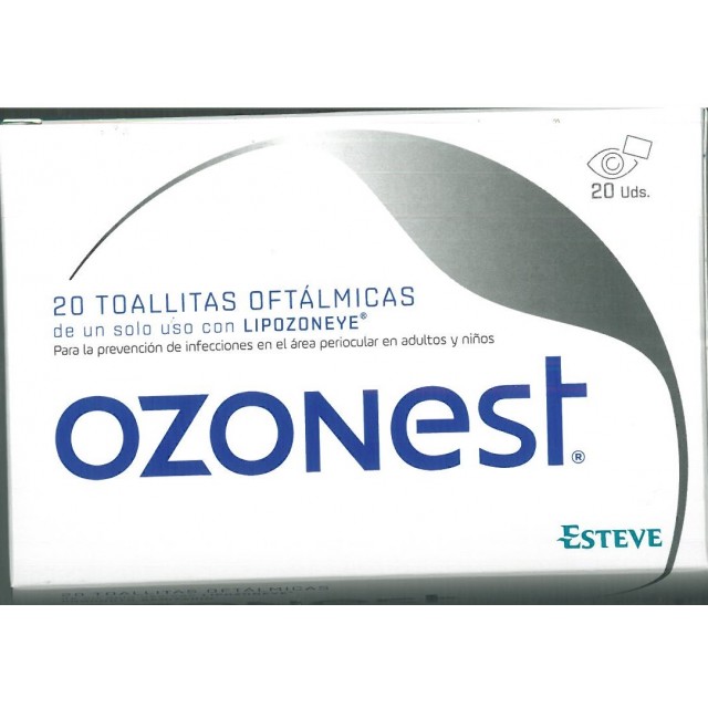 Ozonest 20 toaliitas oftálmicas