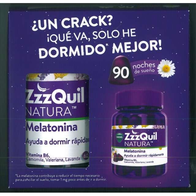 ZzzQuil Natura Melatonina Pack Especial 90 Gominolas