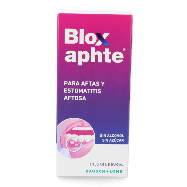 Bloxaphte Bausch+Lomb Colutorio Aftas y Estomatitis Aftosa 100 ml.