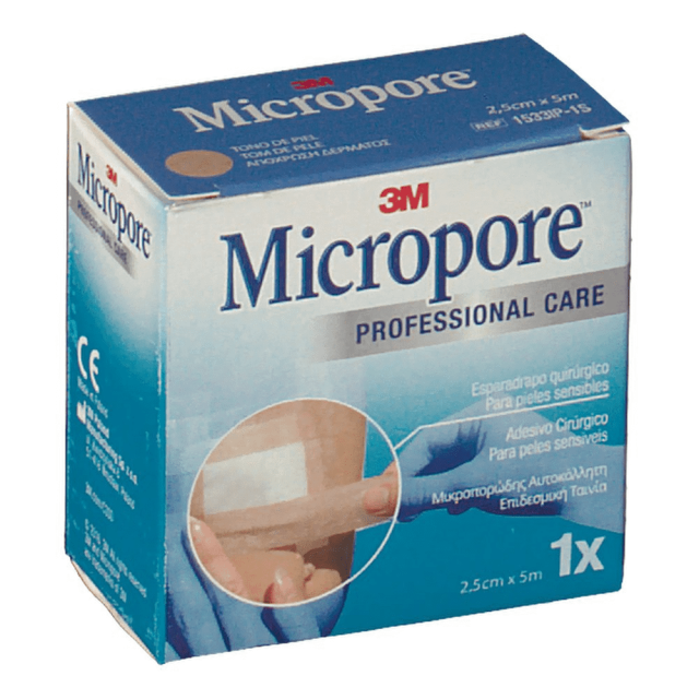 Esparadrapo Papel Micropore 3M 2,5 cm...