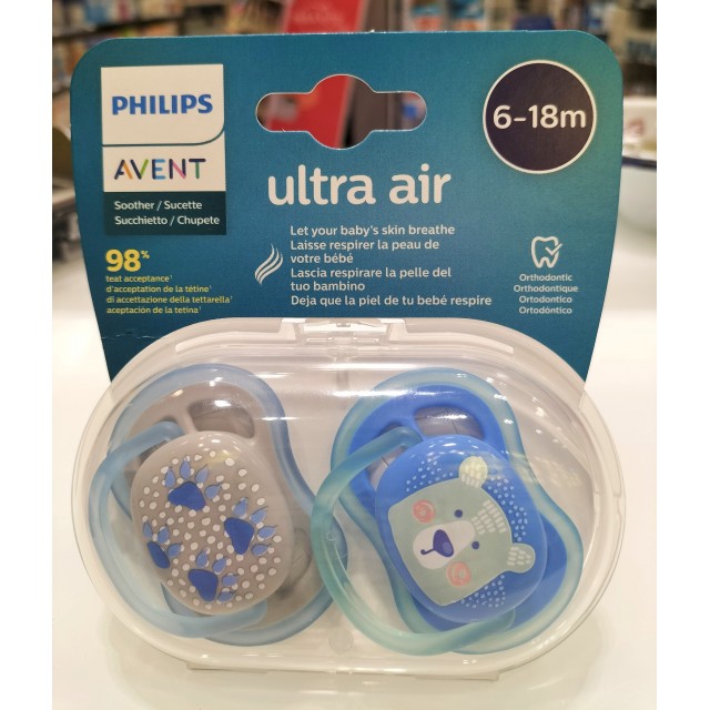 Philips Avent chupete ultra air 6-18...