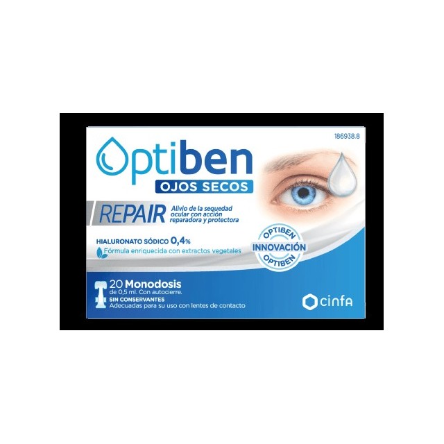 Optiben Repair Ojos Secos 20 Monodosis