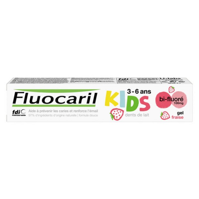 Fluocaril Kids bi-fluore gel sabor fresa