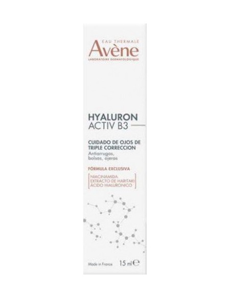 Avene Hyaluron Activ B3 Cuidado de ojos 15 ml caja