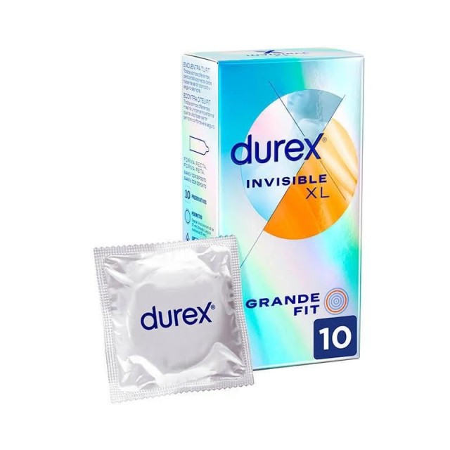 Preservativos Durex Invisible XL Grande Fit 10 uds.